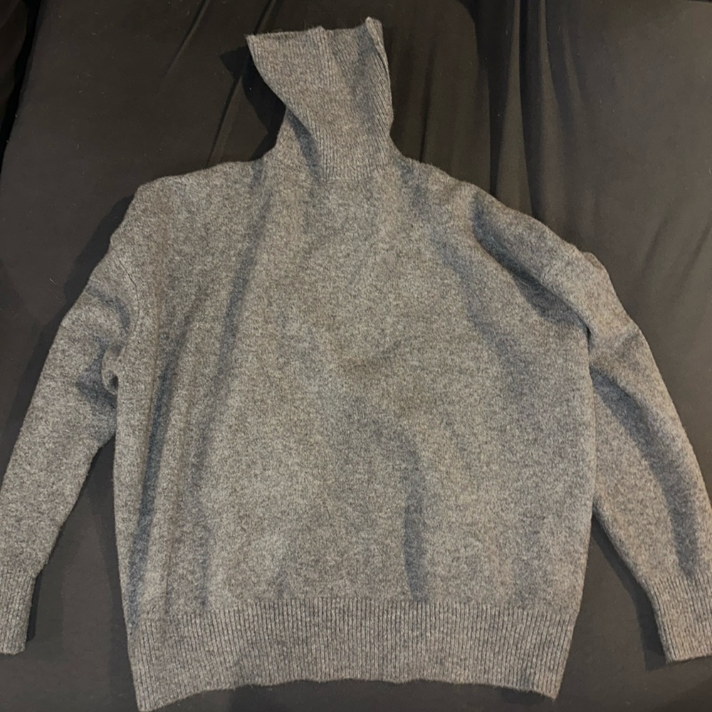 Grey Turtle Neck Sweater